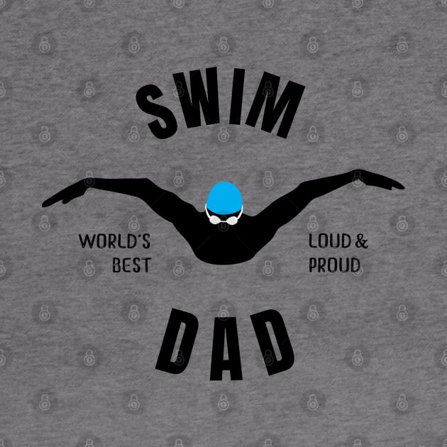 Worlds Best Swim Dad Swim Dad Gift by atomguy